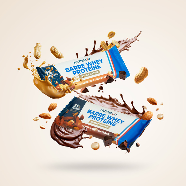 Barres protéine Whey x12 Nutri and Co